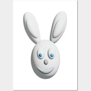 White Bunny Rabbit Posters and Art